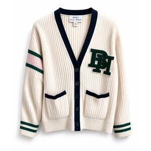 Beverly Hills X Revolve Collegiate Wool Cardigan Women's S Oversized Academia